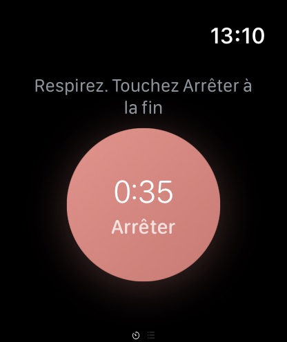 Present sur Apple Watch